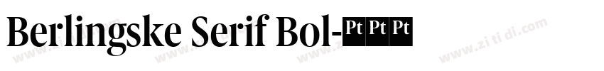 Berlingske Serif Bol字体转换